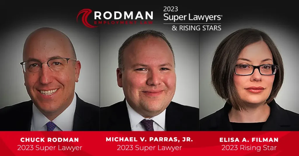 A Season of Recognition: Rodman Employment Law Attorneys Honored by MA Super Lawyers 2023