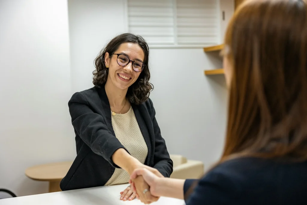 Discrimination meeting between two woman